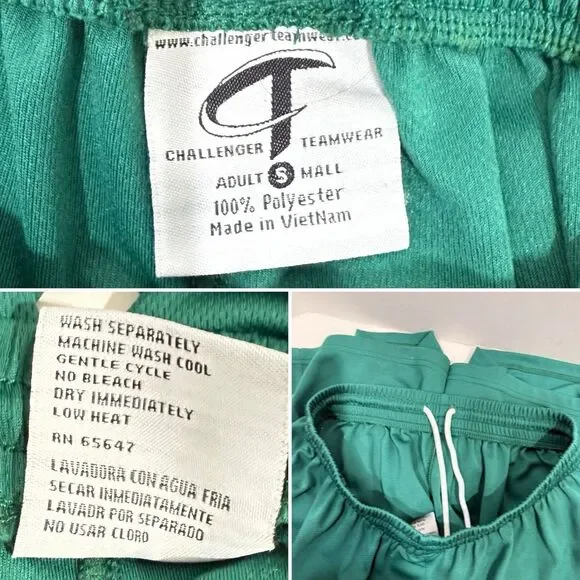 Challenger Teamwear Adult Soccer Shorts Small Green - Picture 9 of 16